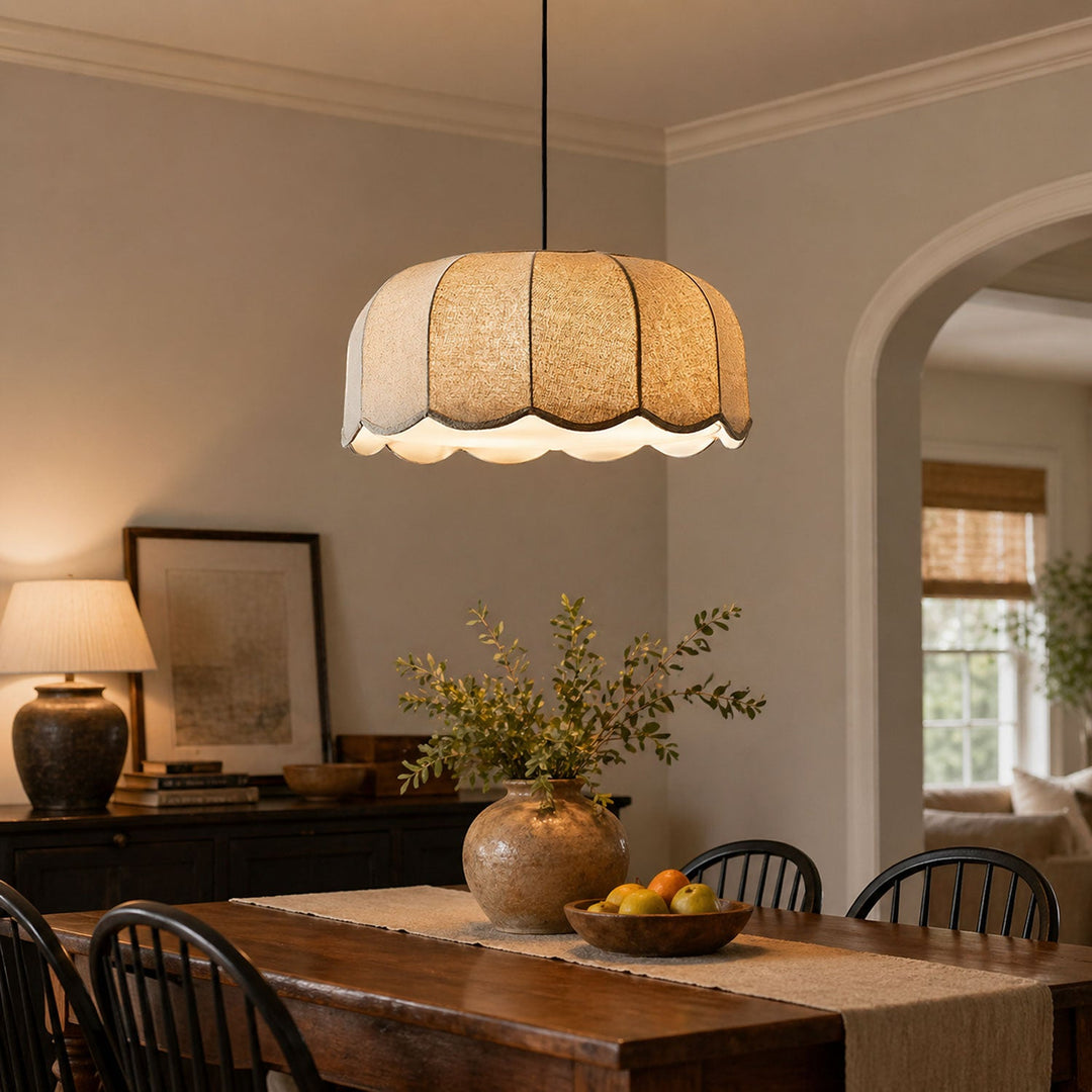 Lampa Wisząca z Liścia Bananowca