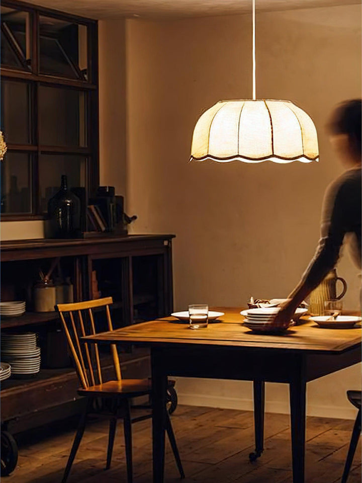 Lampa Wisząca z Liścia Bananowca