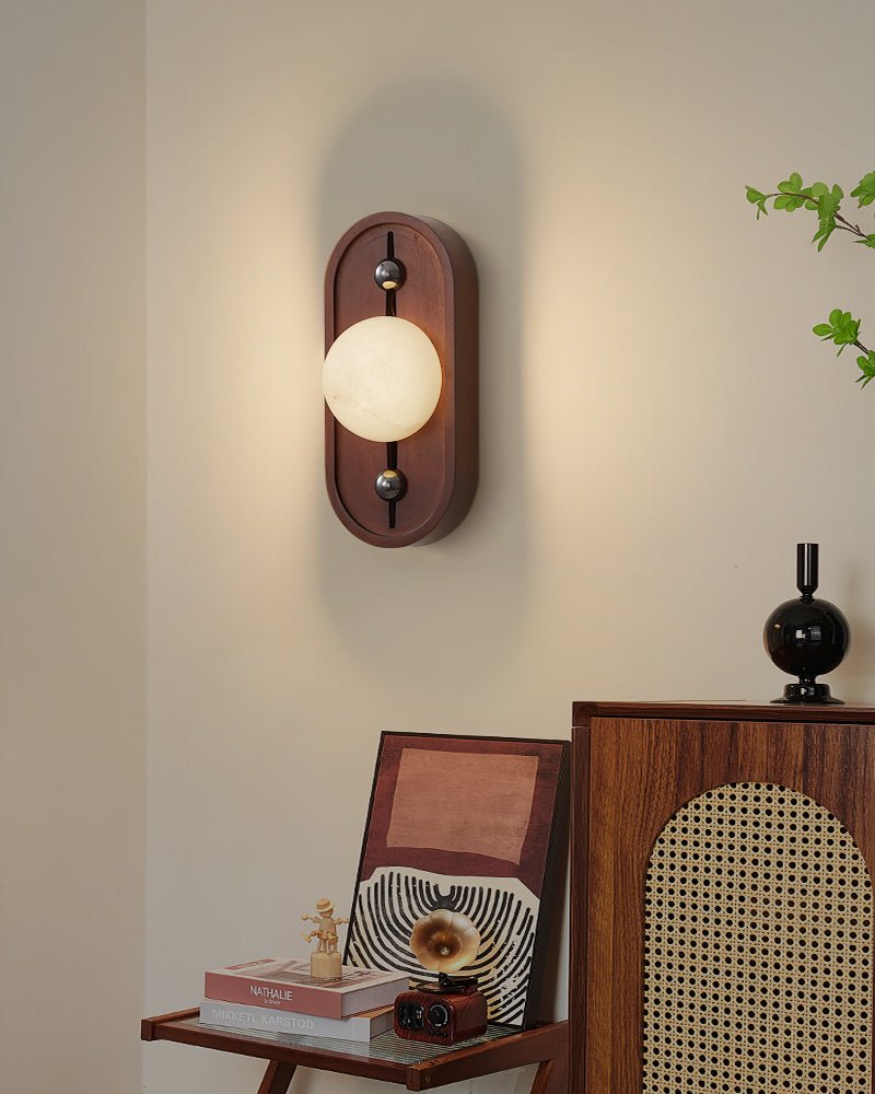 Lampa Ścienna Bezel Alabaster
