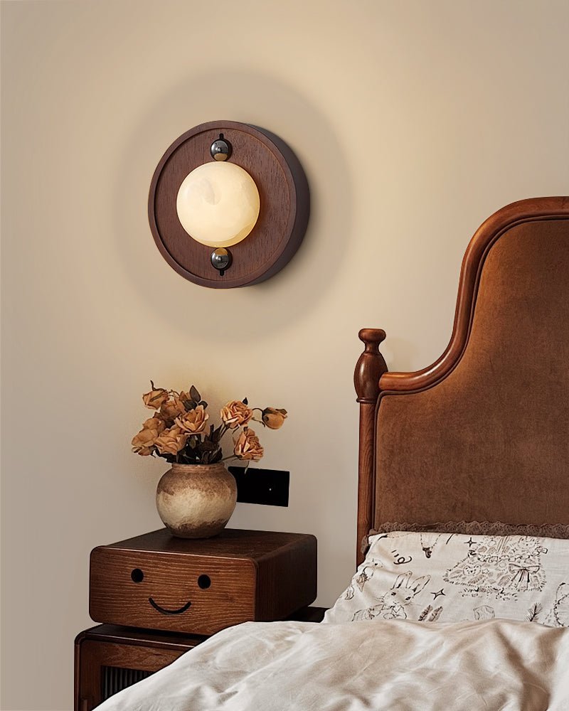 Lampa Ścienna Bezel Alabaster