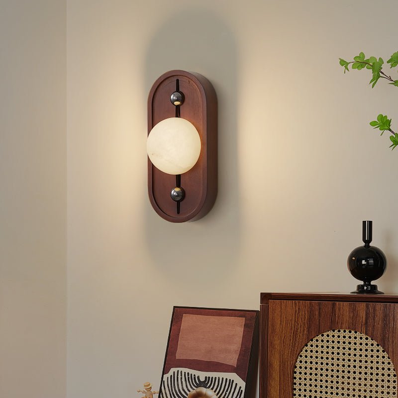 Lampa Ścienna Bezel Alabaster