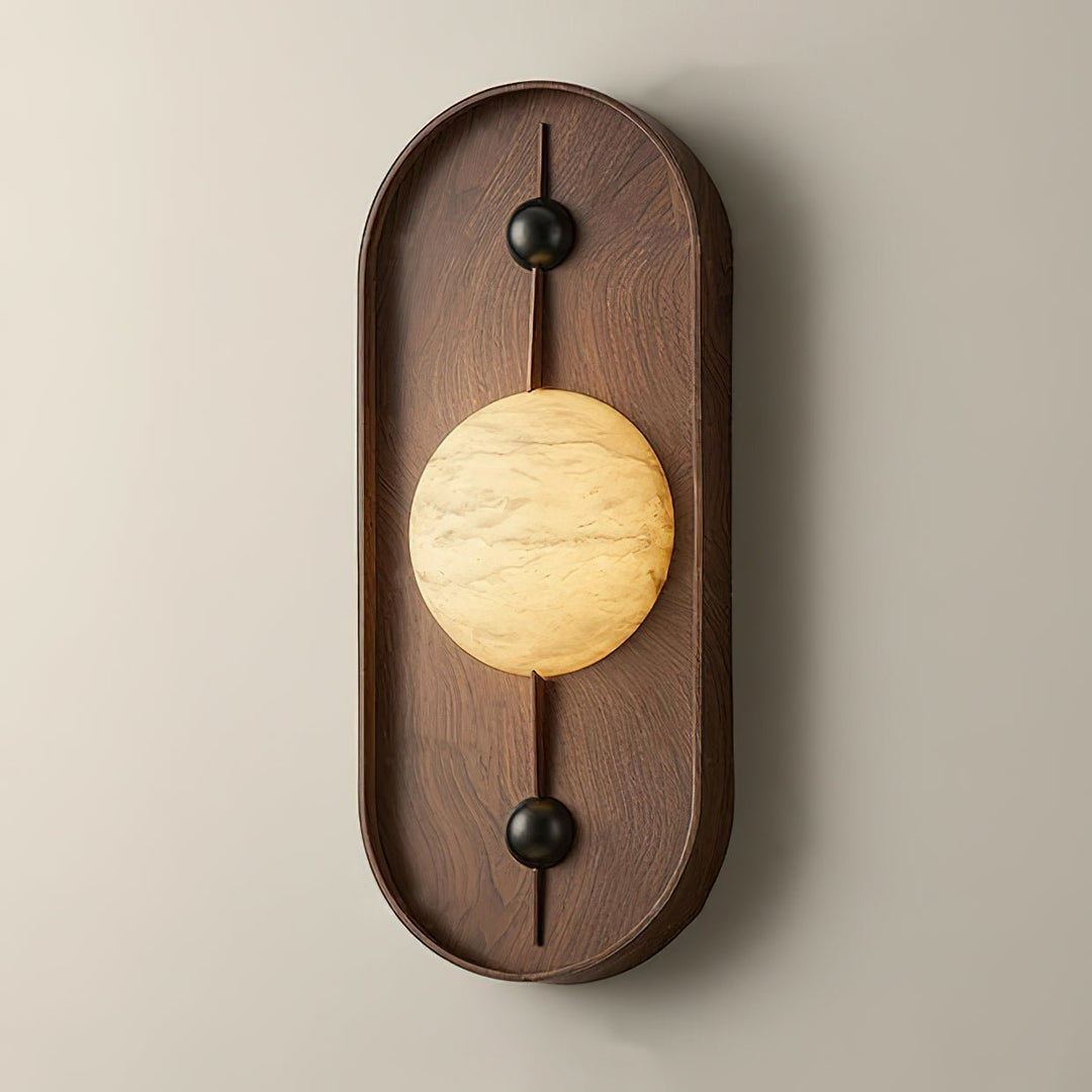 Lampa Ścienna Bezel Alabaster