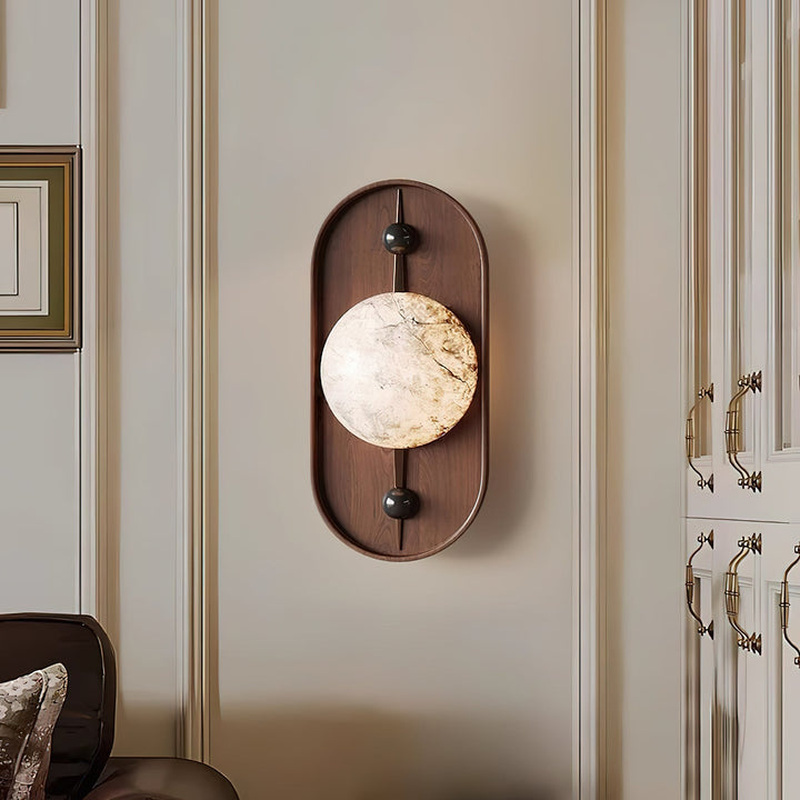Lampa Ścienna Bezel Alabaster