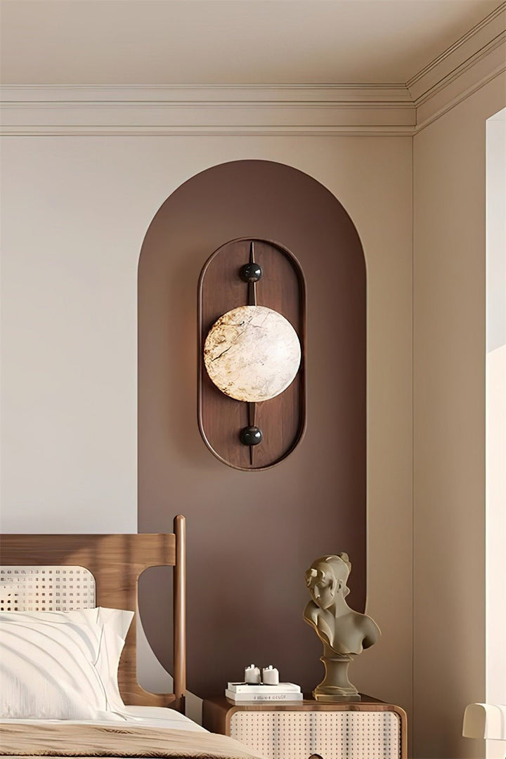 Lampa Ścienna Bezel Alabaster