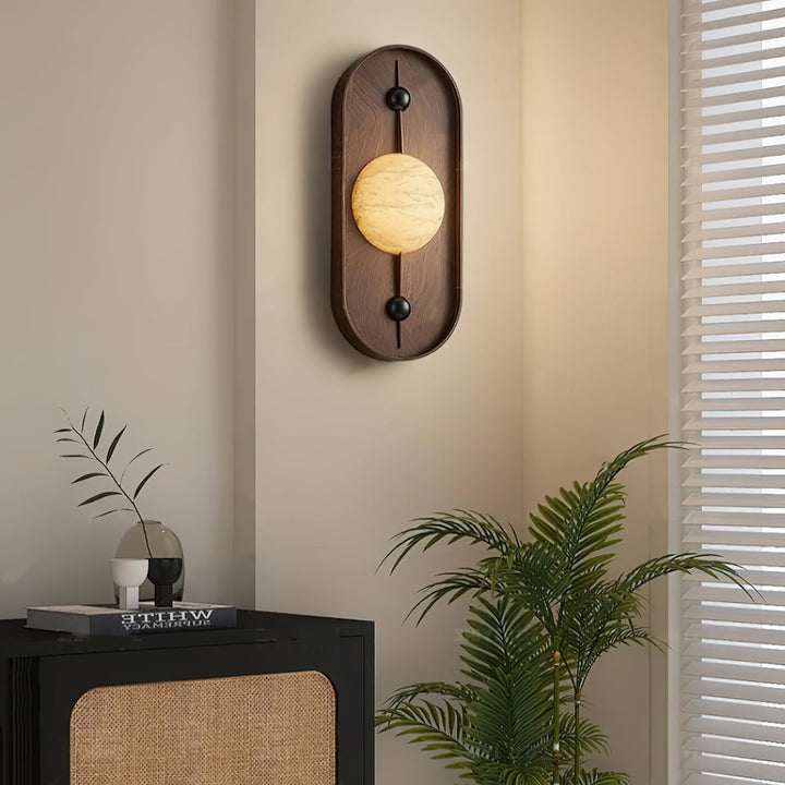 Lampa Ścienna Bezel Alabaster