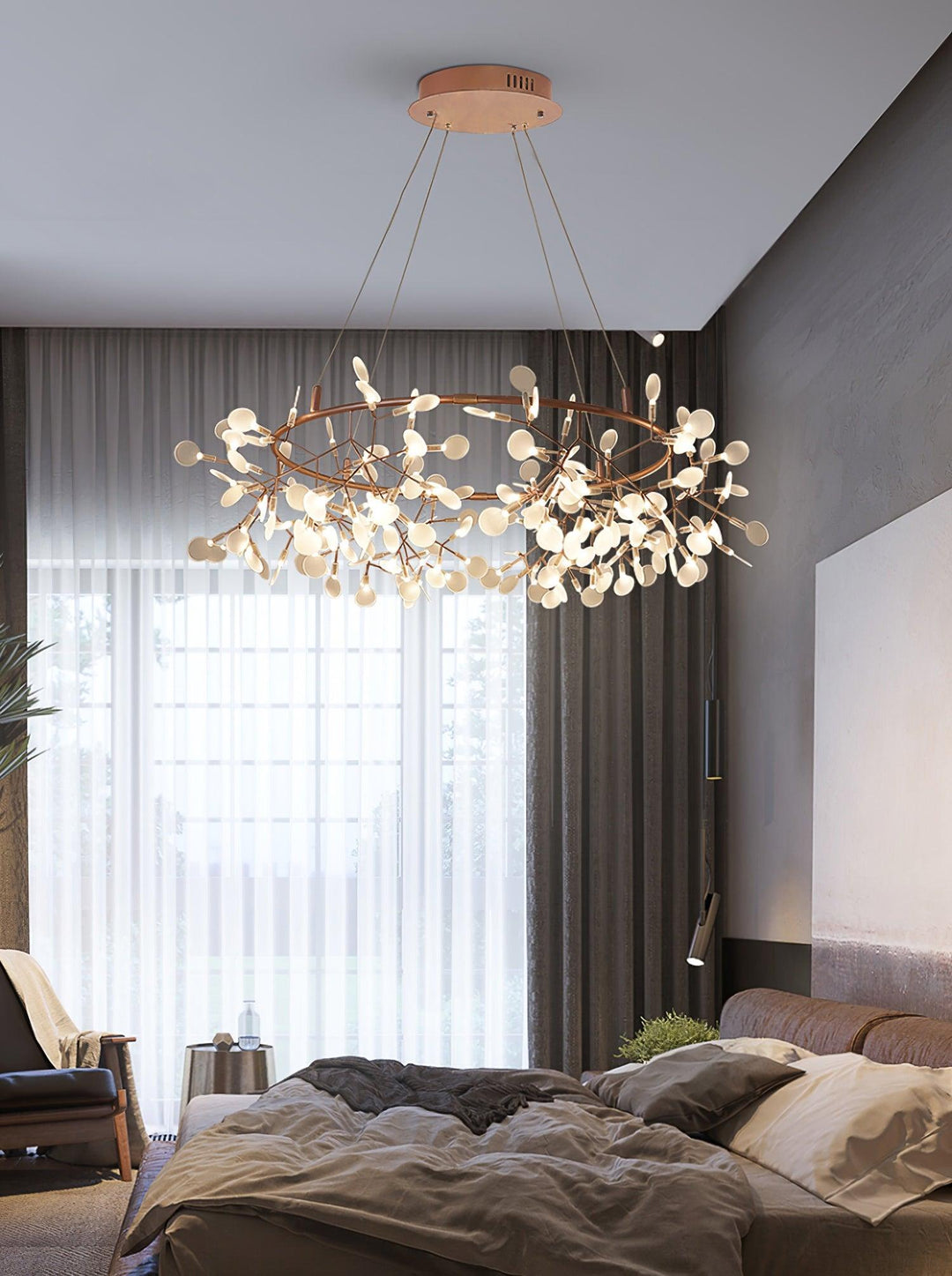 Duży Żyrandol LED Firefly