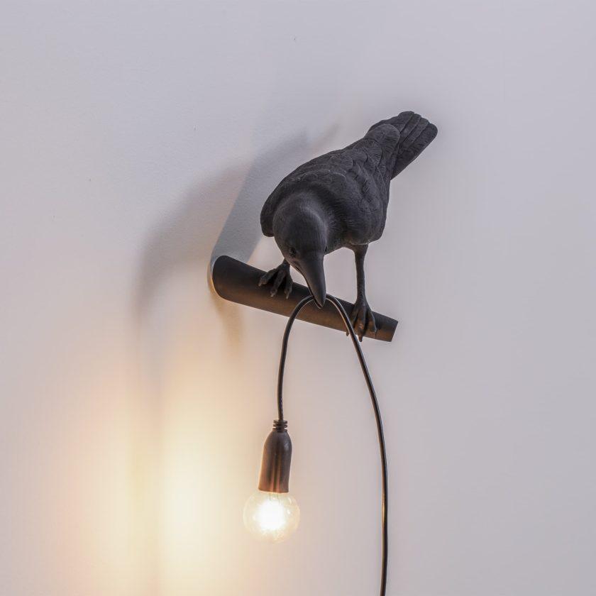 Lampa ścienna ptak
