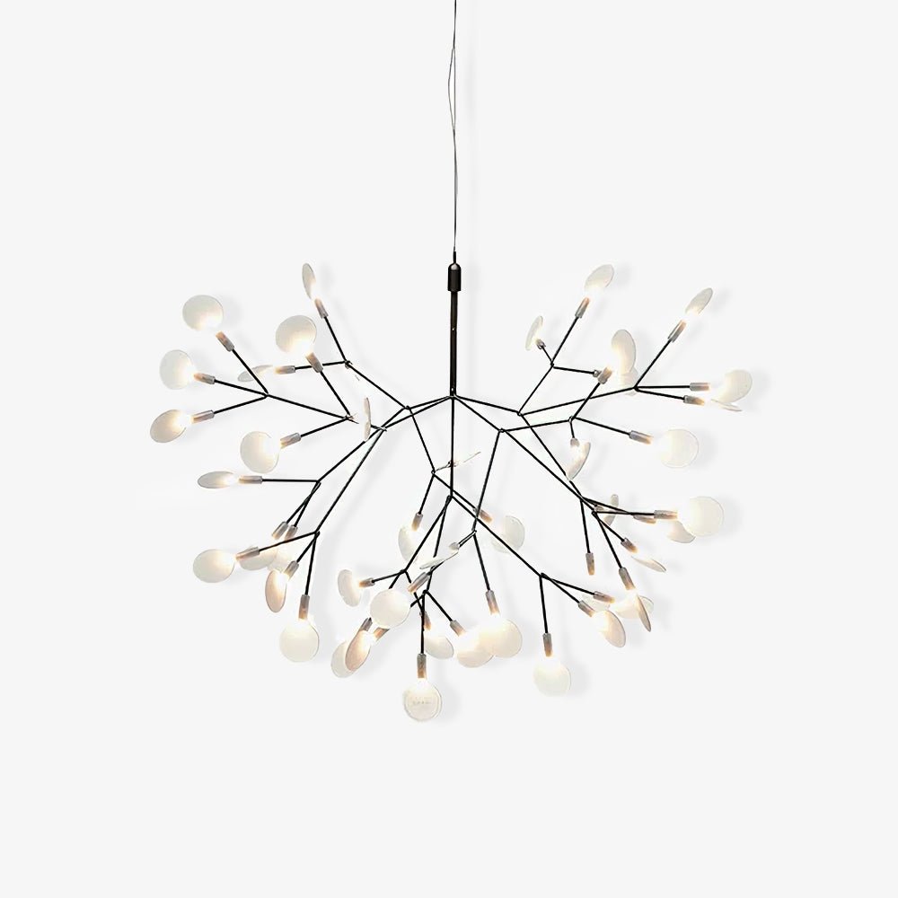 Czarny żyrandol LED Firefly
