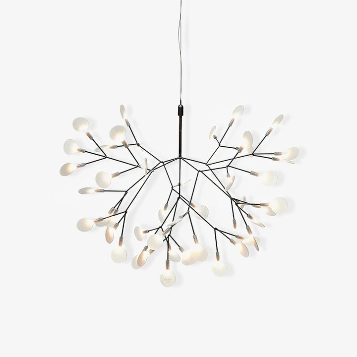 Czarny żyrandol LED Firefly
