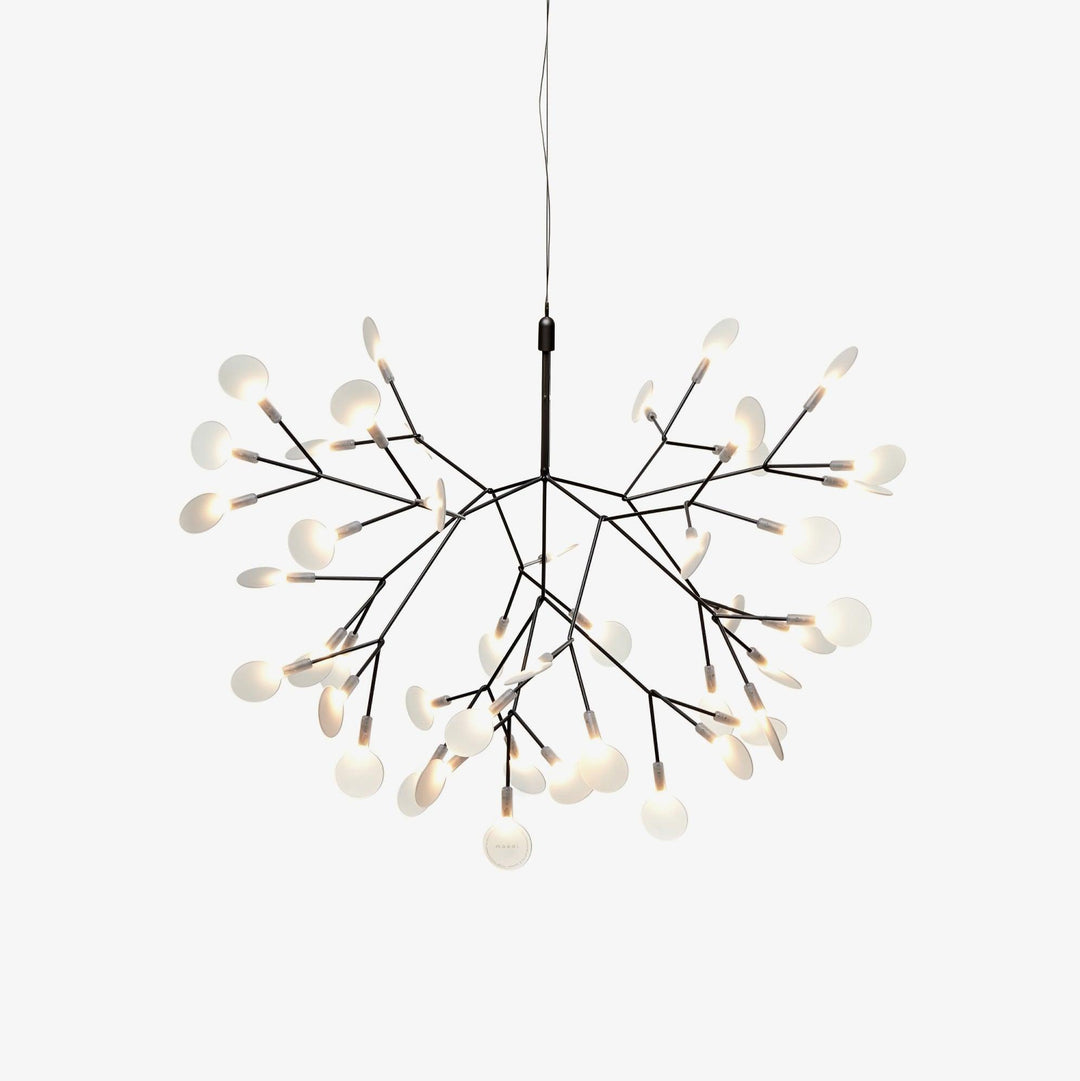 Czarny żyrandol LED Firefly