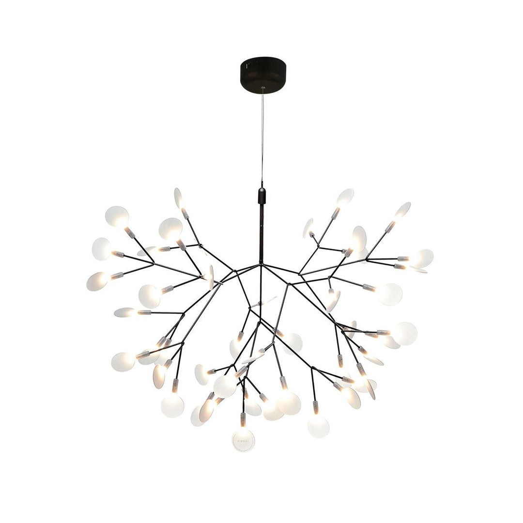 Czarny żyrandol LED Firefly