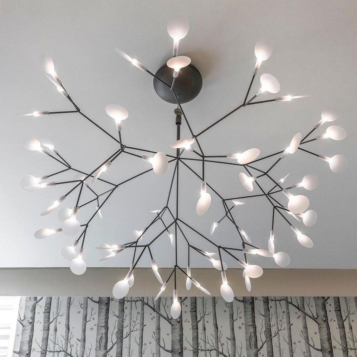 Czarny żyrandol LED Firefly