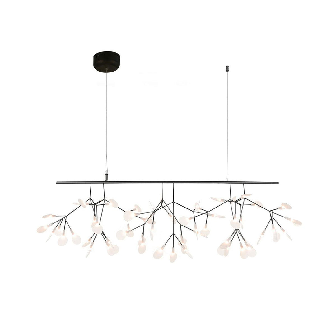 Czarny żyrandol LED Firefly