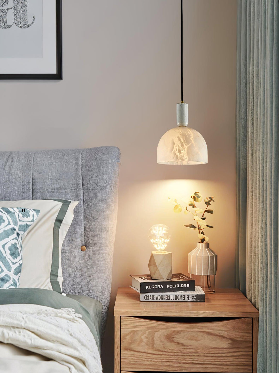 Lampa wisząca Blair Alabaster