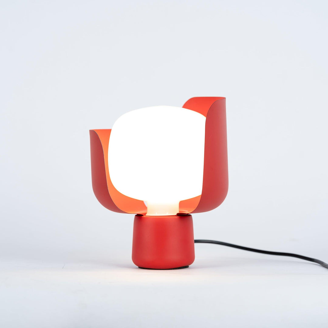 Szklana lampa stołowa Petals