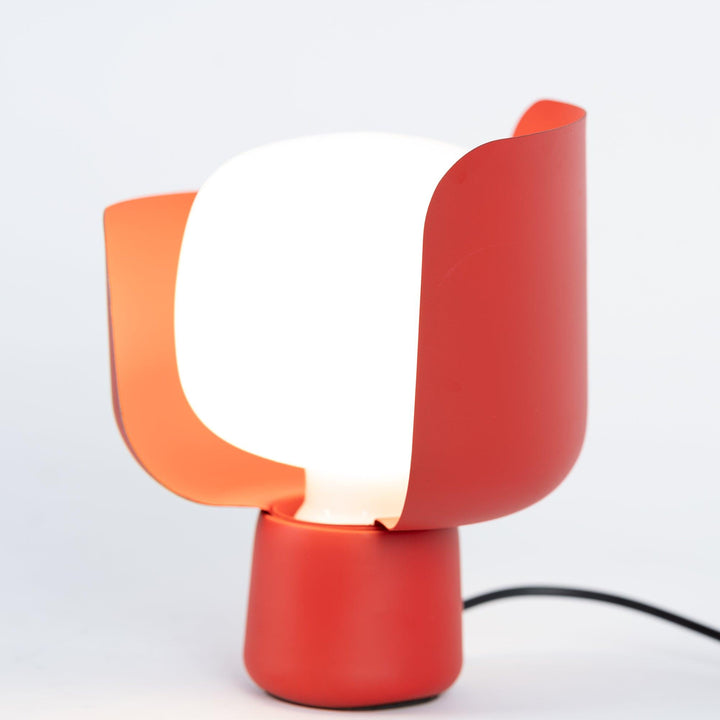 Szklana lampa stołowa Petals