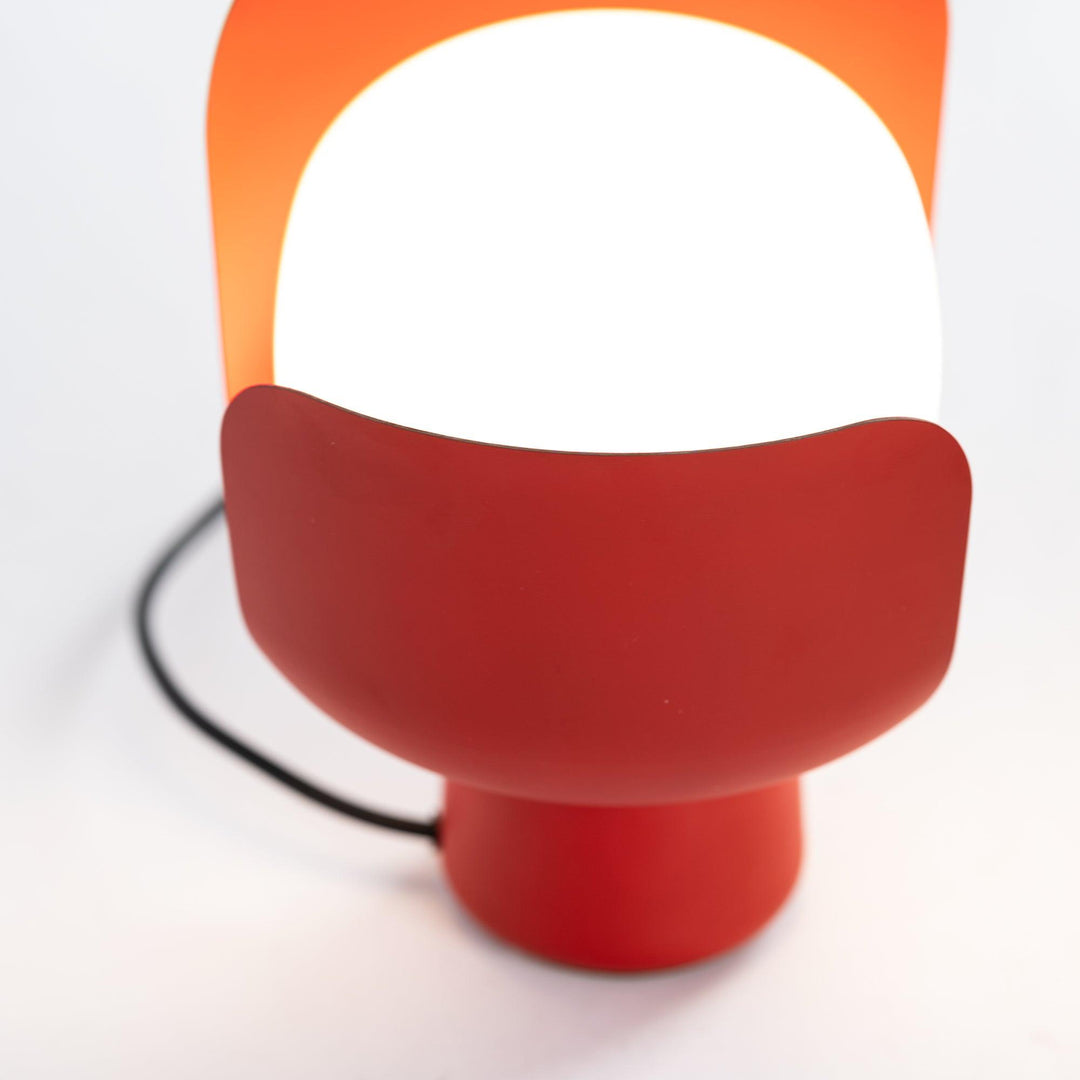 Szklana lampa stołowa Petals