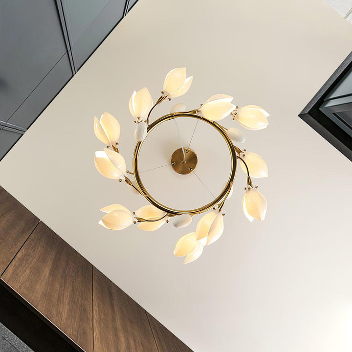 Żyrandol Porcelanowy Magnolia