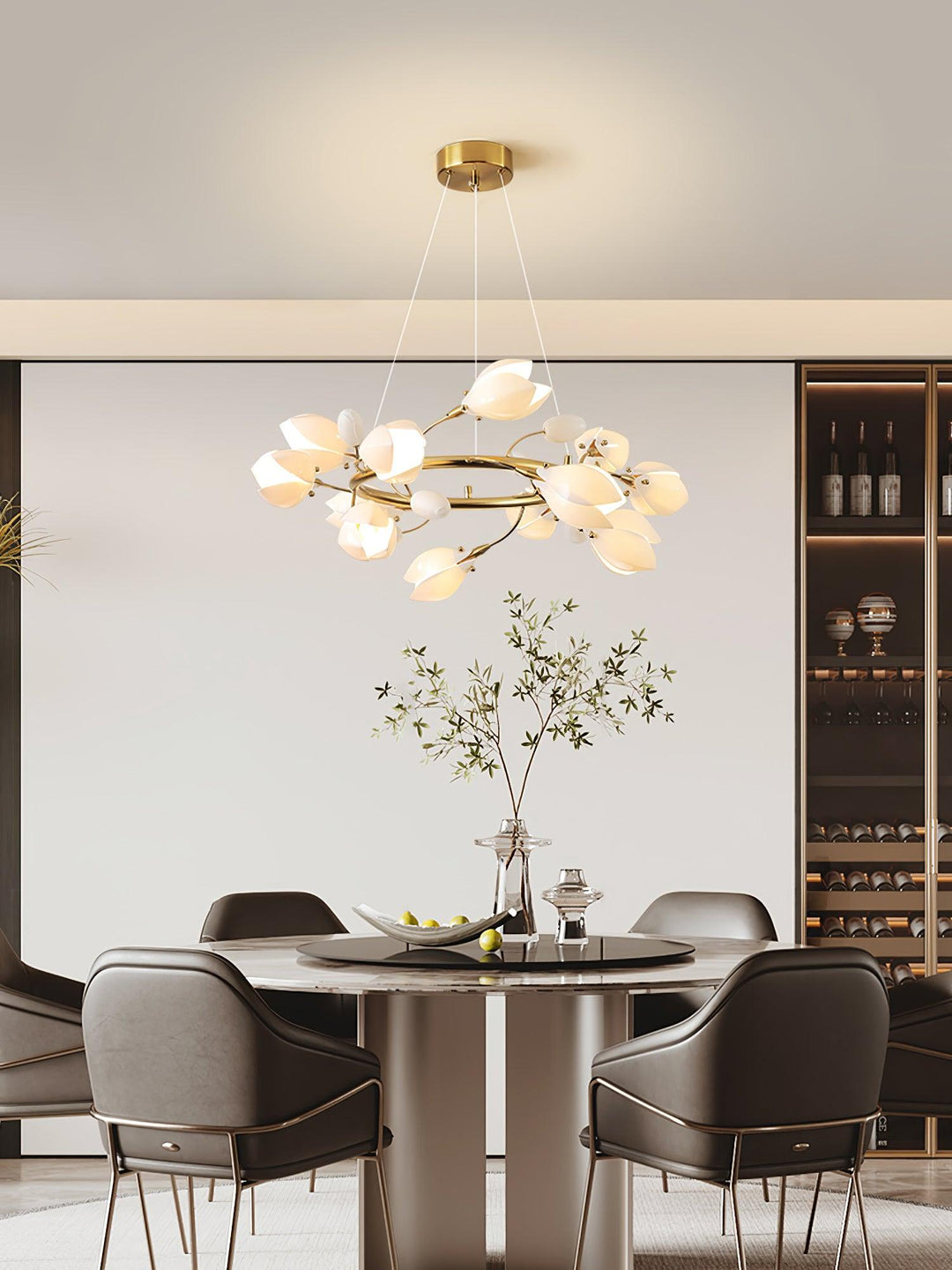 Żyrandol Porcelanowy Magnolia