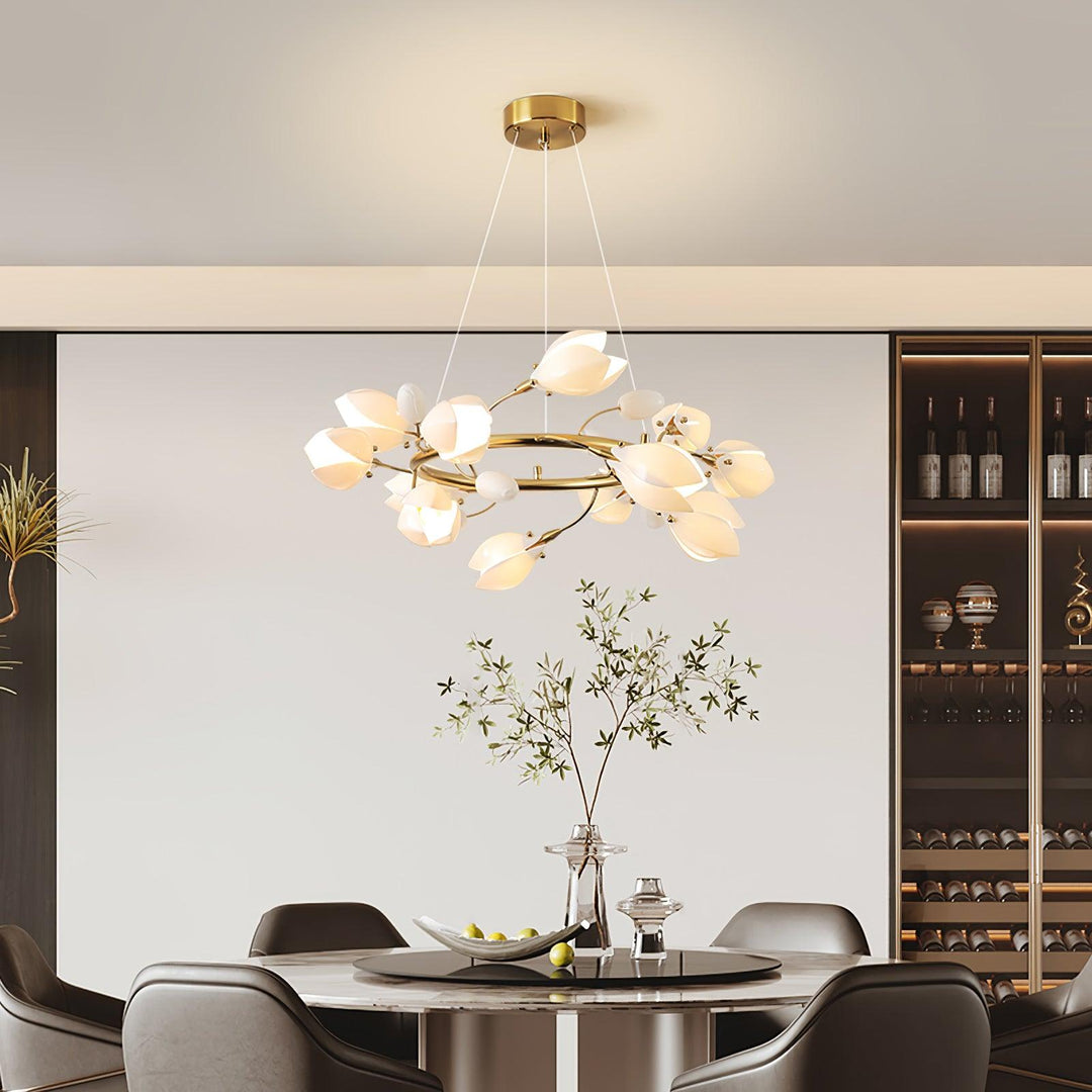 Żyrandol Porcelanowy Magnolia