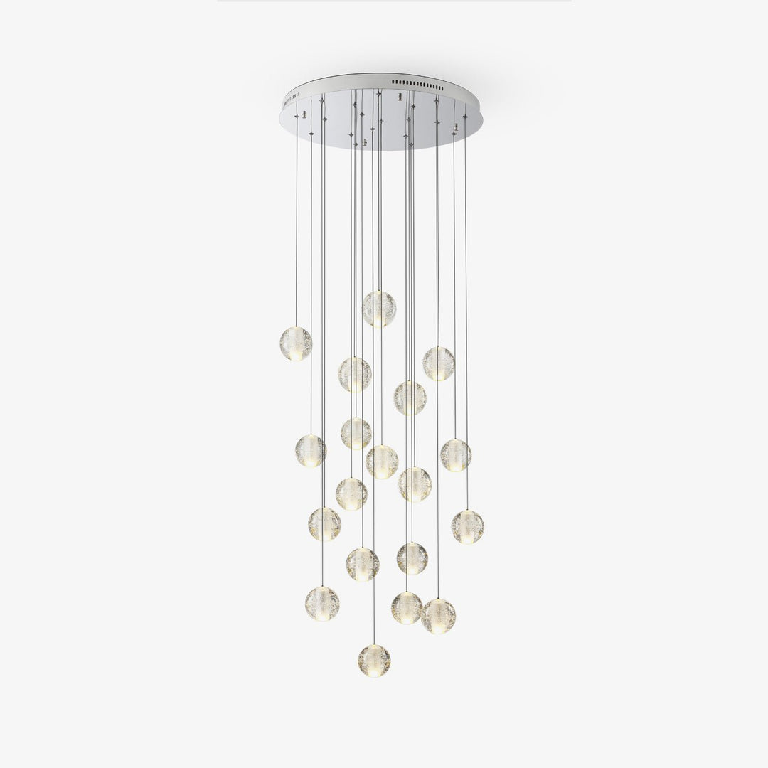 Lampa wisząca z kryształowymi kulkami