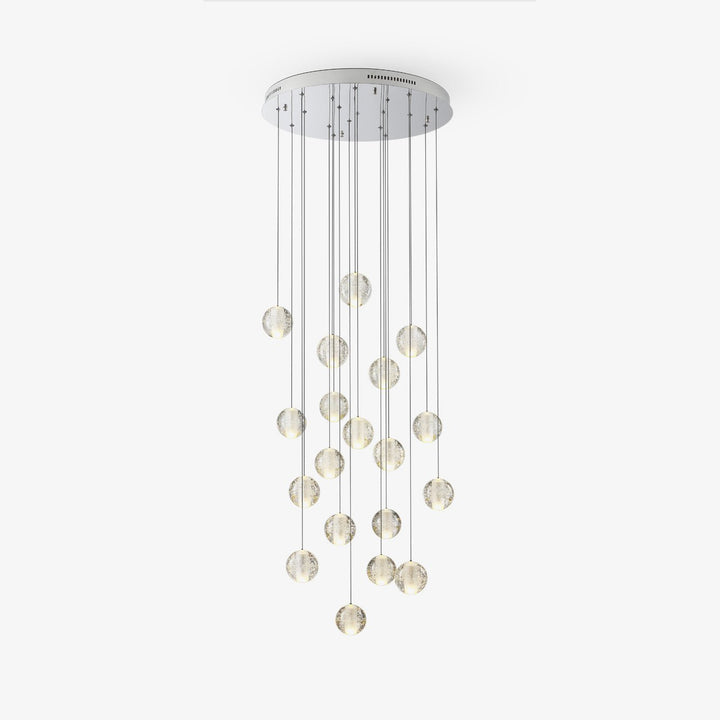 Lampa wisząca z kryształowymi kulkami