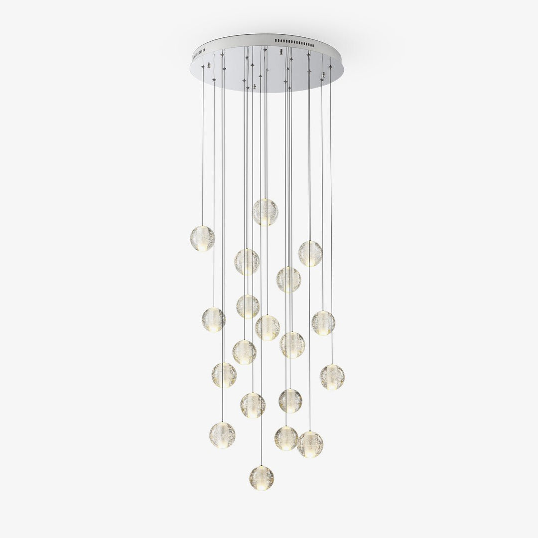 Lampa wisząca z kryształowymi kulkami