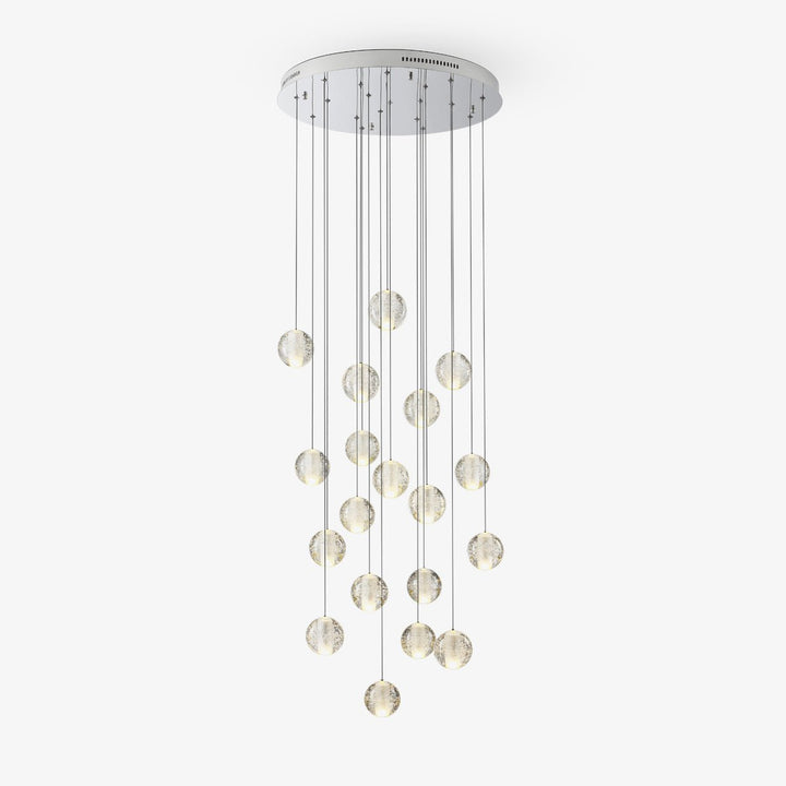 Lampa wisząca z kryształowymi kulkami