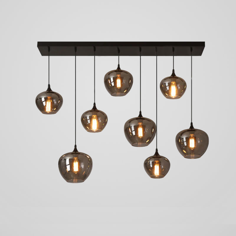 Lampa Wisząca ze Szkła Butelkowego