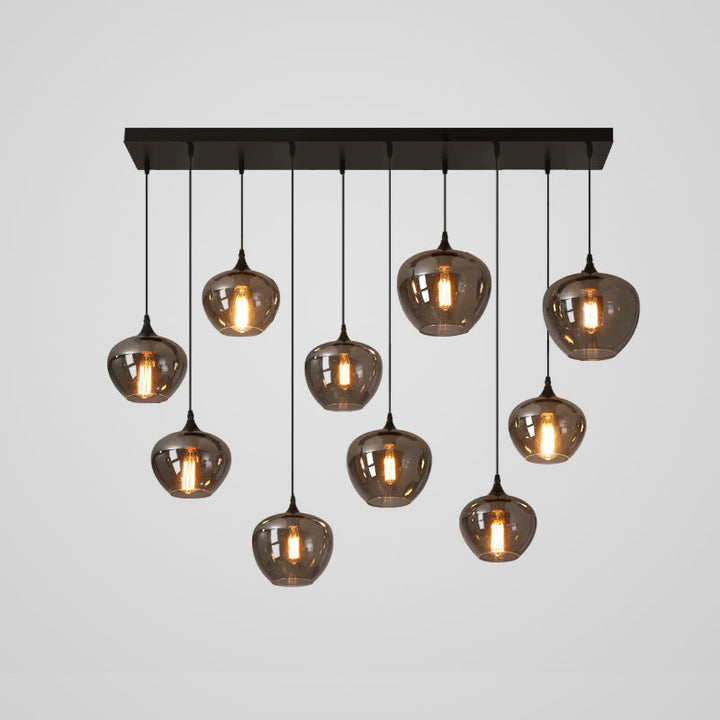 Lampa Wisząca ze Szkła Butelkowego