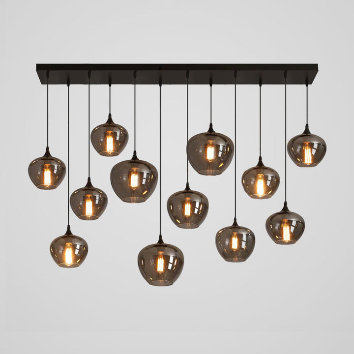 Lampa Wisząca ze Szkła Butelkowego