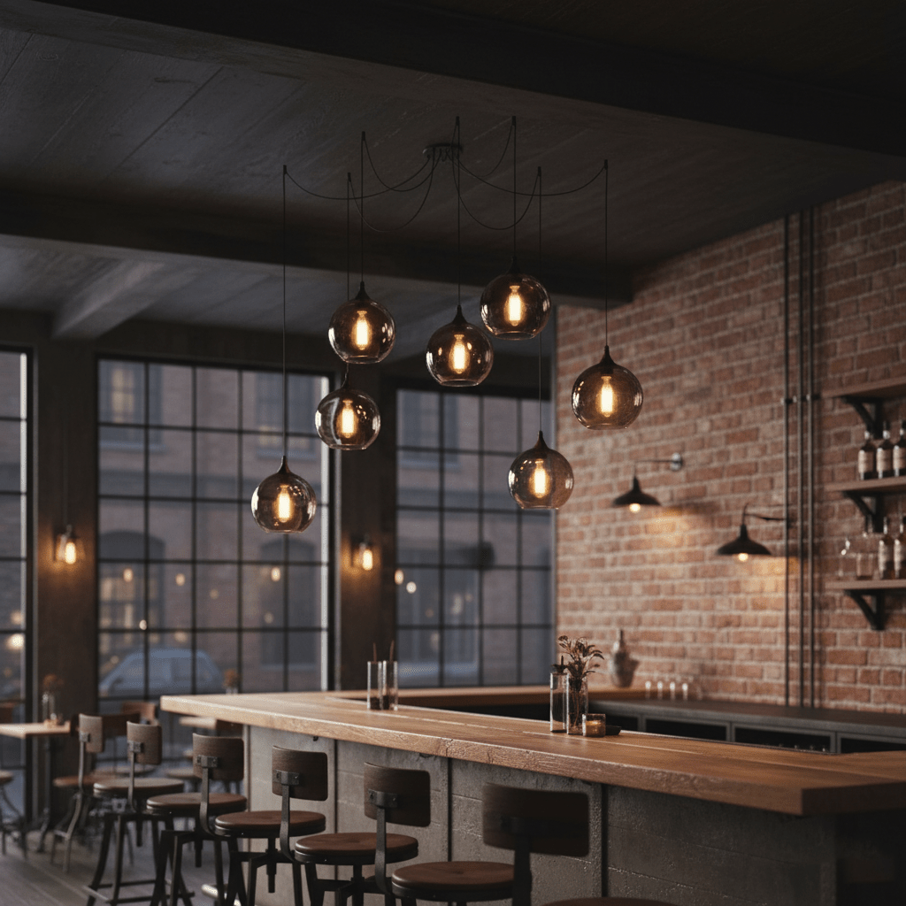 Lampa wisząca butelka