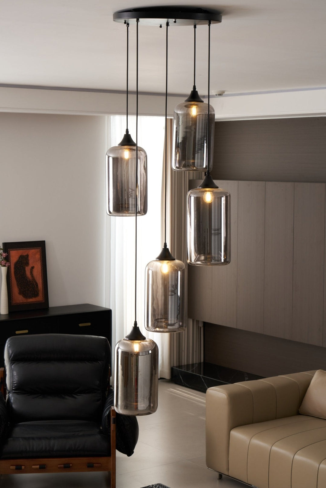 Lampa wisząca butelka