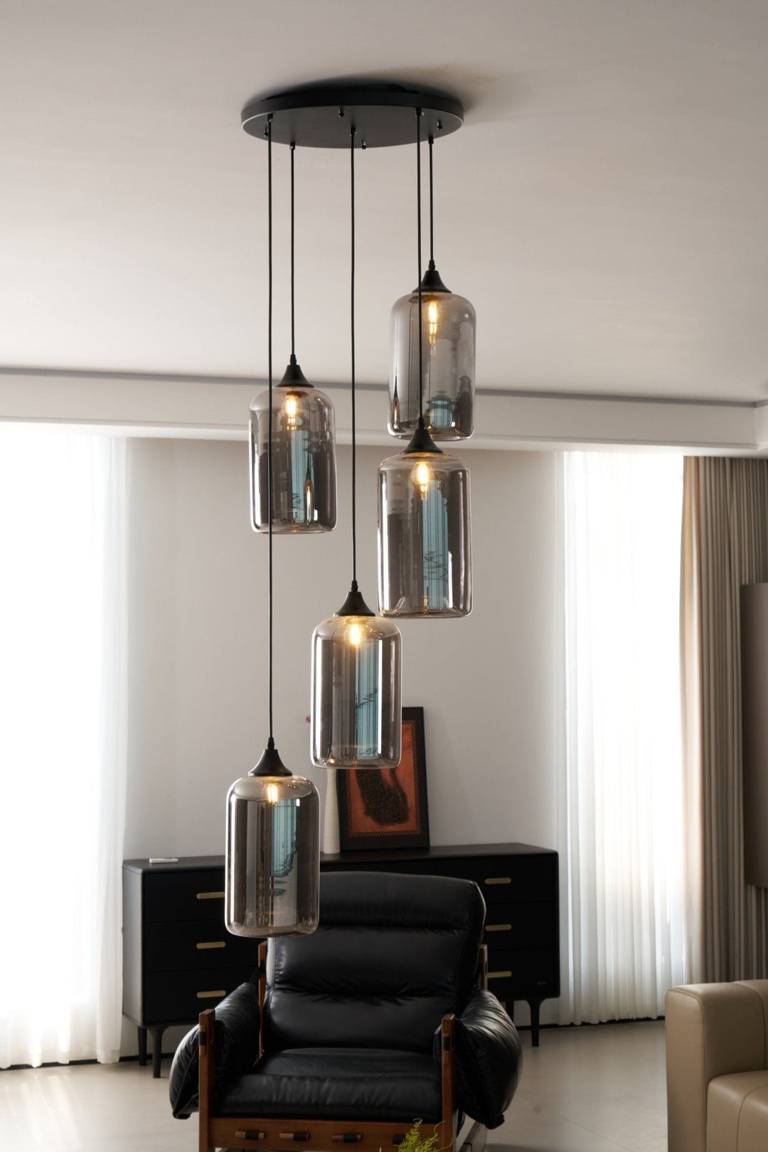 Lampa wisząca butelka