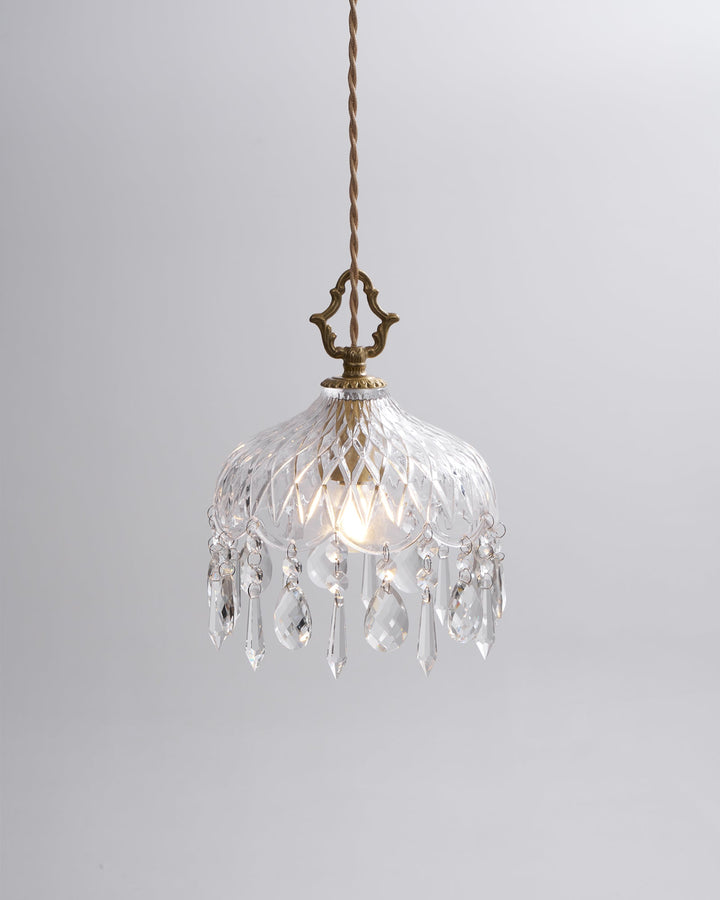 Lampa wisząca z kloszem w kształcie miski
