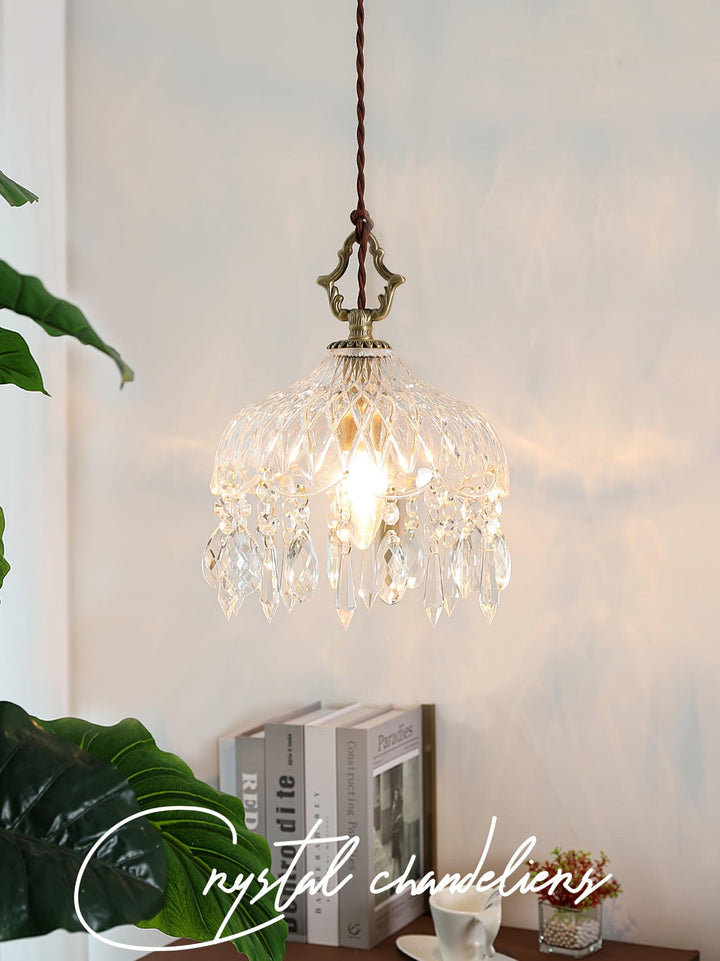 Lampa wisząca z kloszem w kształcie miski