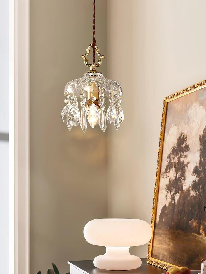 Lampa wisząca z kloszem w kształcie miski