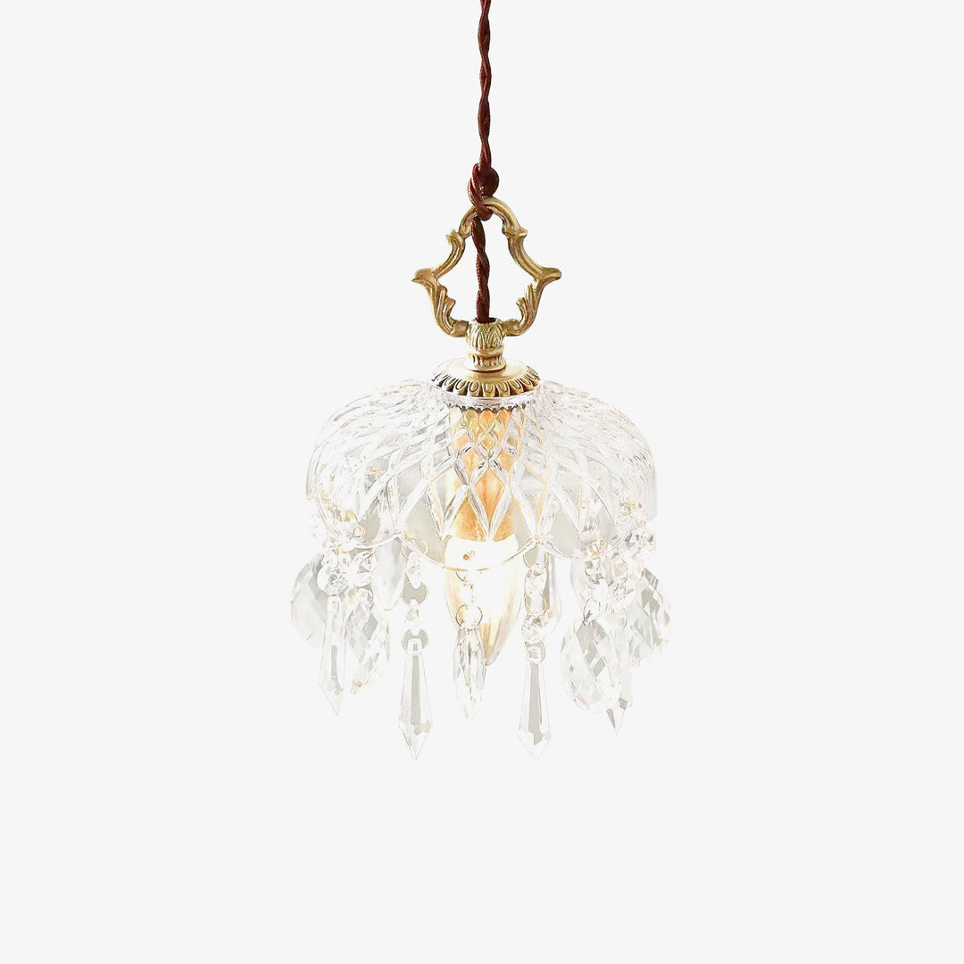 Lampa wisząca z kloszem w kształcie miski