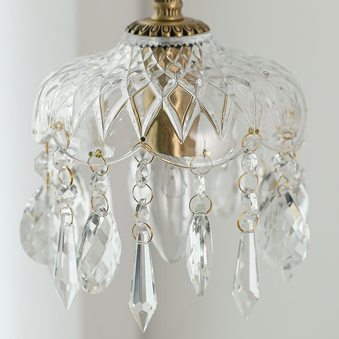 Lampa wisząca z kloszem w kształcie miski