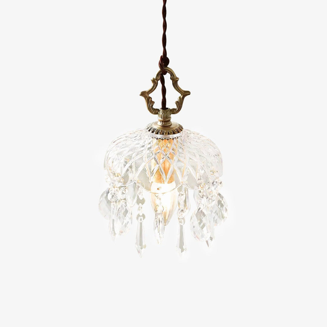 Lampa wisząca z kloszem w kształcie miski