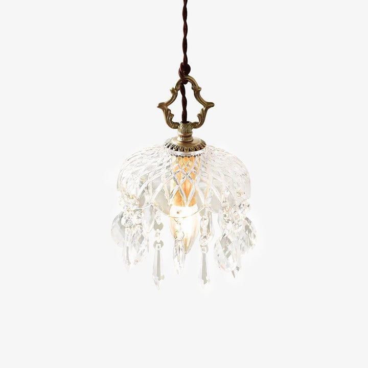 Lampa wisząca z kloszem w kształcie miski