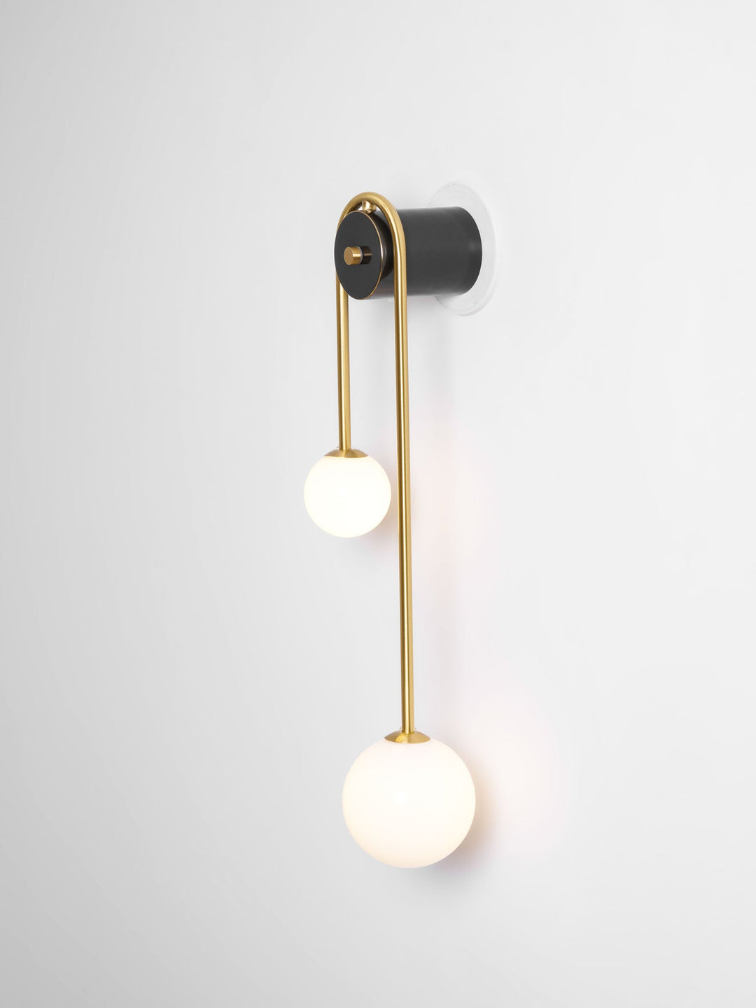 Lampa Ścienna Łukowa z Mosiądzu