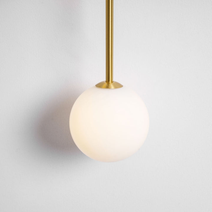 Lampa Ścienna Łukowa z Mosiądzu