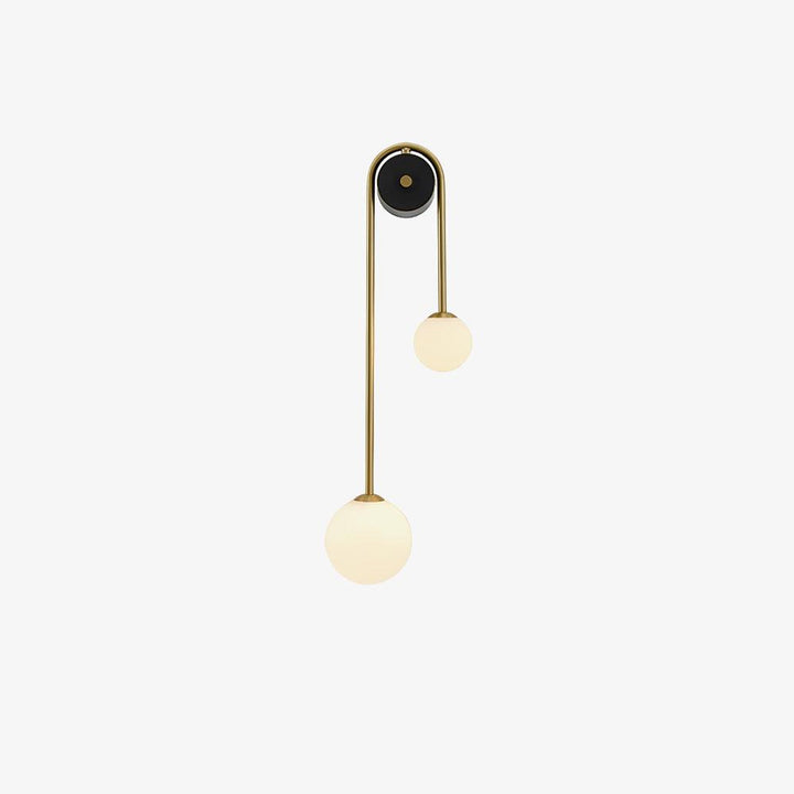 Lampa Ścienna Łukowa z Mosiądzu