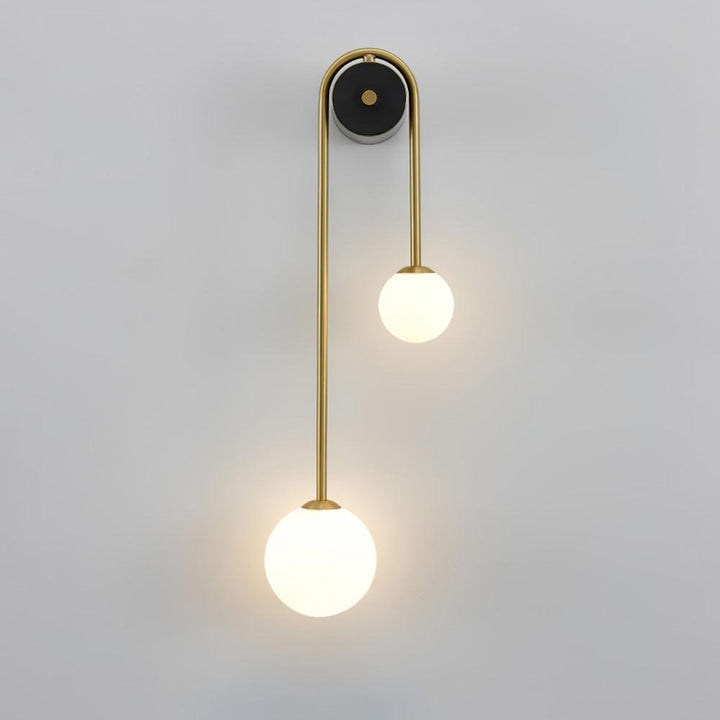 Lampa Ścienna Łukowa z Mosiądzu