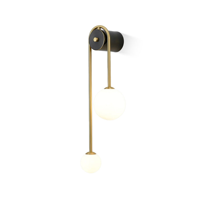 Lampa Ścienna Łukowa z Mosiądzu