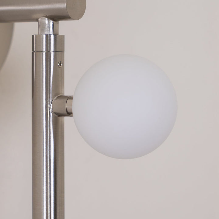 Lampa ścienna z mosiężnym szklanym rurką