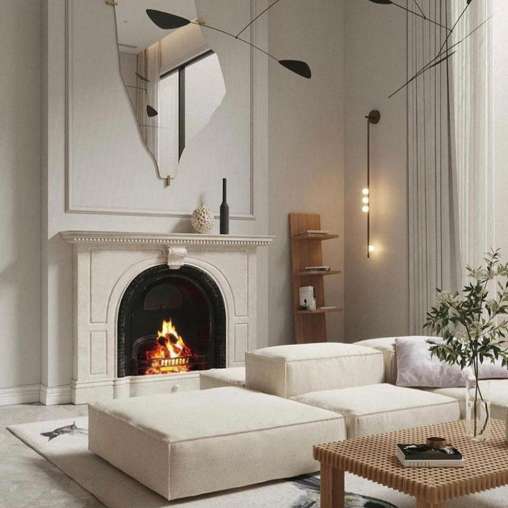 Lampa ścienna z mosiężnym szklanym rurką