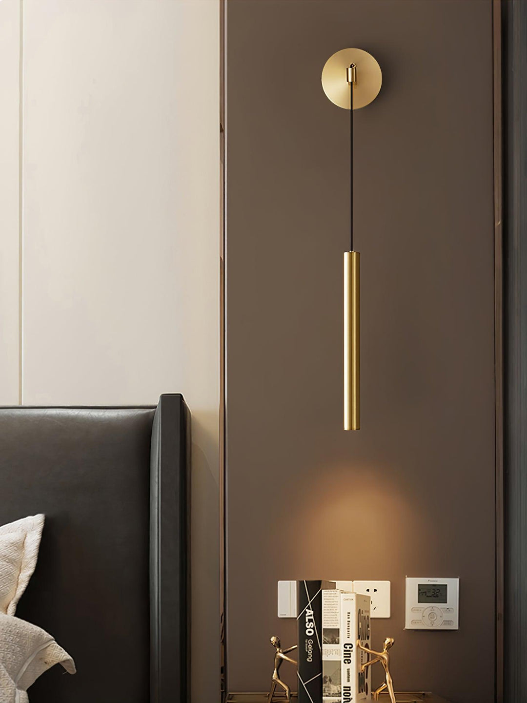 Mosiężna Lampa Ścienna Line