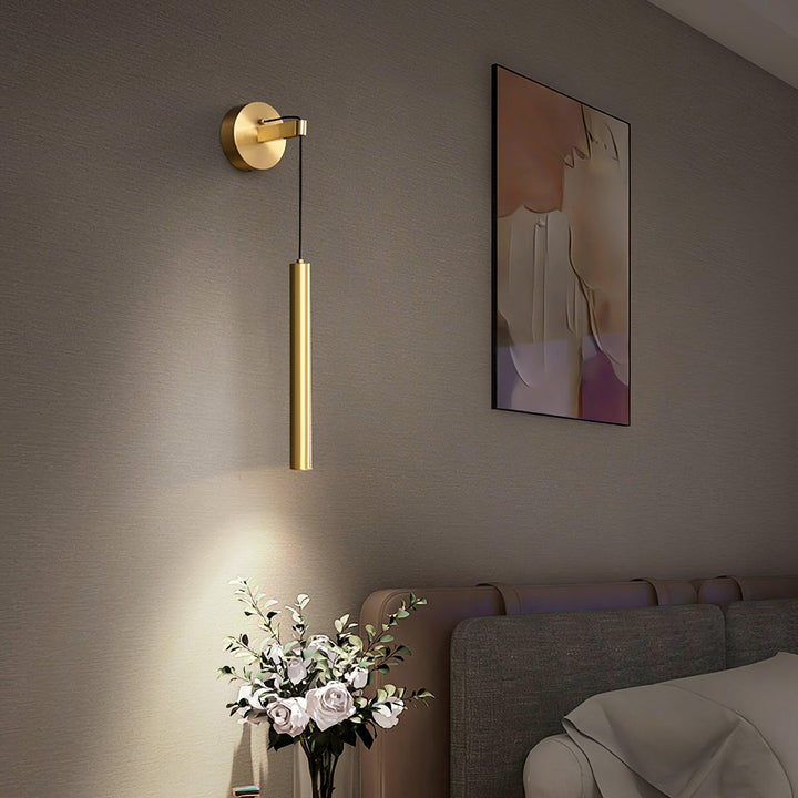 Mosiężna Lampa Ścienna Line